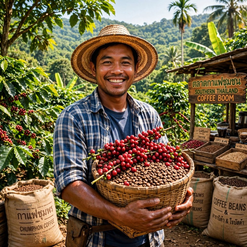 กาแฟไทยบูมแรง! คนไทยดื่มทะลุ 1 แสนตัน/ปี ราคาเปิดโค้งแรกพุ่ง 122 บาท/กิโล