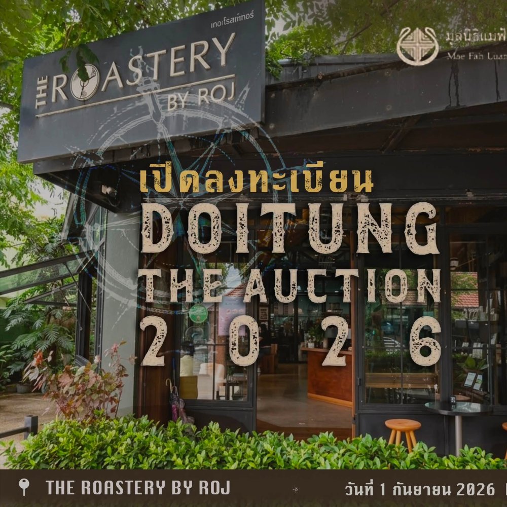 DoiTung The Auction 2026 เปิดลงทะเบียนแล้ว  ชิมกาแฟ "มณีแห่งสายหมอก" COFFEE GEMS FROM THE CLOUD SEA
