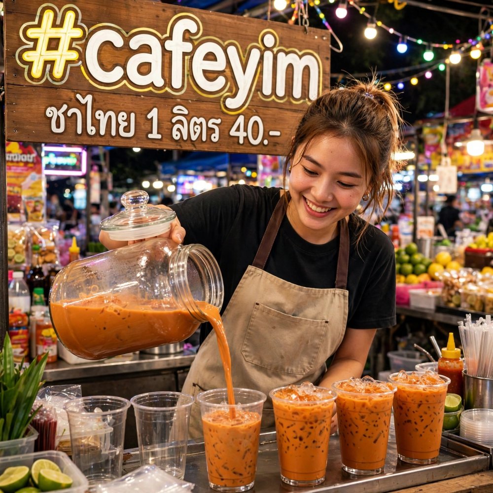 สูตรชงชา 1 ลิตร ขายตลาดนัด ต้มหม้อเดียวได้ 20 แก้ว ทำยังไงไม่ให้ขาดทุน?