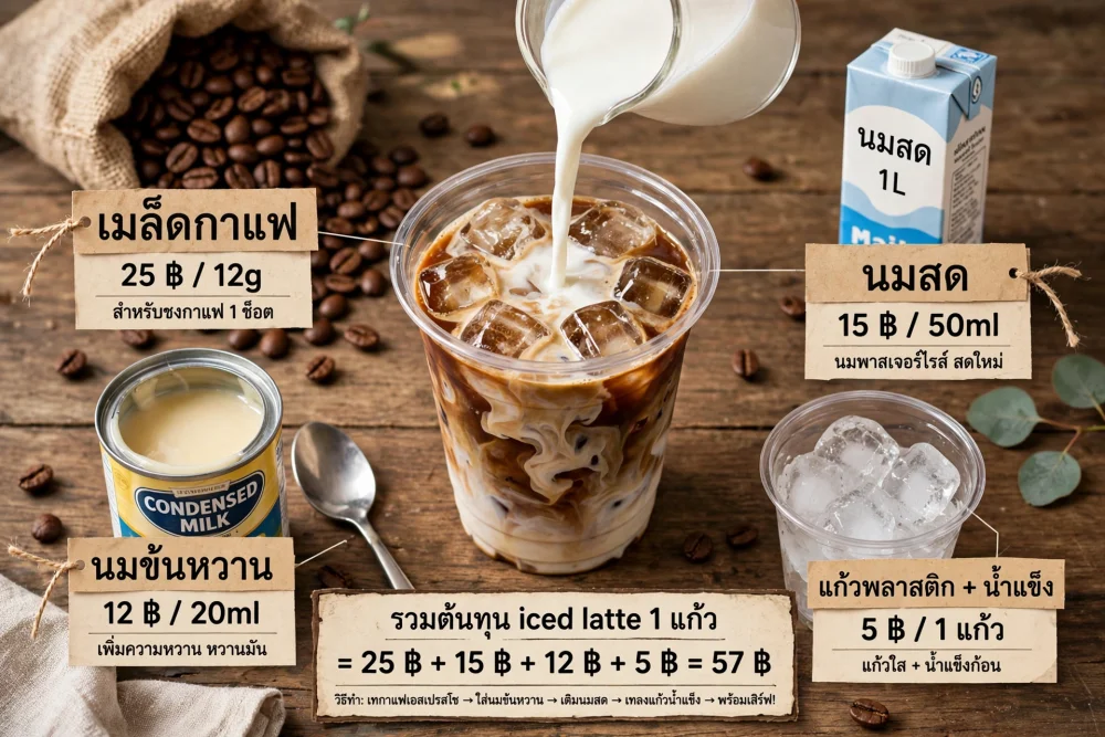 เปิดร้านกาแฟหน้าบ้านเชียงราย 2026 ใช้เงินเท่าไหร่? แจกตารางต้นทุนจริง