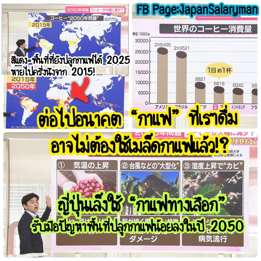 กาแฟอาจไม่ต้องใช้เมล็ดกาแฟแล้ว!? ญี่ปุ่นเปิดตัว "กาแฟทางเลือก" รับมือปี 2050